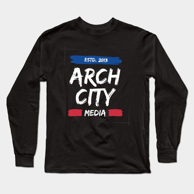 Arch City Media Brush Long Sleeve T-Shirt by Arch City Tees